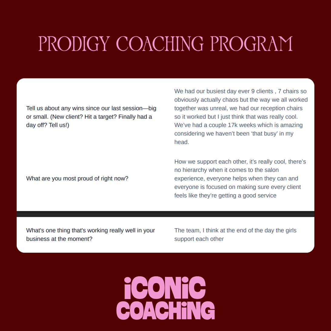Prodigy client result