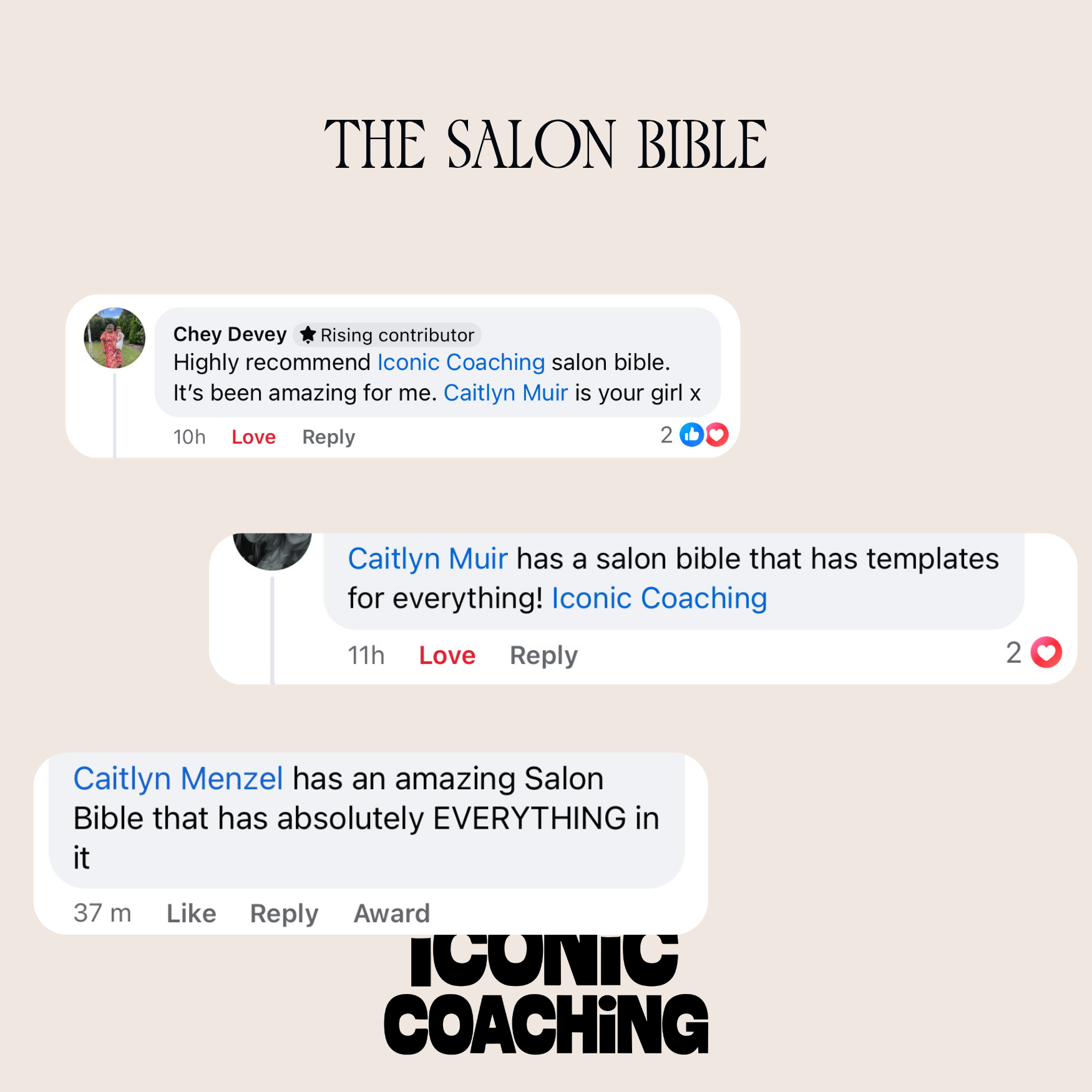 Salon Bible testimonial